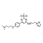 N-[3-(1-Pyrazolyl)propyl]-6-[4-[3-(dimethylamino)propoxy]phenyl]-2-(methylsulfonyl)pyrimidin-4-amine