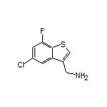 (5-Chloro-7-fluorobenzo[b]thiophen-3-yl)methanamine