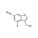 3-(Chloromethyl)-4-fluorobenzo[b]thiophene-6-carbonitrile