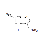 3-(Aminomethyl)-4-fluorobenzo[b]thiophene-6-carbonitrile