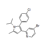 4-Bromo-2-[2-(4-chlorophenyl)-1-isopropyl-5-methyl-3-pyrrolyl]pyridine