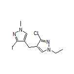 3-Chloro-1-ethyl-4-[(3-iodo-1-methyl-4-pyrazolyl)methyl]-1H-pyrazole