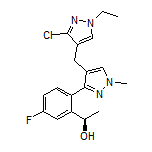 (R)-1-[2-[4-[(3-Chloro-1-ethyl-4-pyrazolyl)methyl]-1-methyl-3-pyrazolyl]-5-fluorophenyl]ethanol