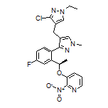 (R)-3-[1-[2-[4-[(3-Chloro-1-ethyl-4-pyrazolyl)methyl]-1-methyl-3-pyrazolyl]-5-fluorophenyl]ethoxy]-2-nitropyridine