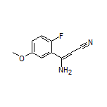 3-Amino-3-(2-fluoro-5-methoxyphenyl)acrylonitrile