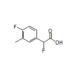 2-Fluoro-2-(4-fluoro-3-methylphenyl)acetic Acid