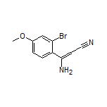 3-Amino-3-(2-bromo-4-methoxyphenyl)acrylonitrile