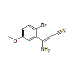 3-Amino-3-(2-bromo-5-methoxyphenyl)acrylonitrile