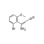 3-Amino-3-(2-bromo-6-methoxyphenyl)acrylonitrile