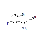 3-Amino-3-(2-bromo-5-iodophenyl)acrylonitrile