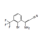 3-Amino-3-[2-bromo-3-(trifluoromethyl)phenyl]acrylonitrile