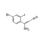 3-Amino-3-(4-bromo-2-iodophenyl)acrylonitrile