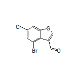 4-Bromo-6-chlorobenzothiophene-3-carbaldehyde