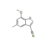 7-Methoxy-5-methylbenzothiophene-3-carbonitrile