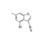 4-Bromo-6-methylbenzothiophene-3-carbonitrile