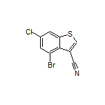 4-Bromo-6-chlorobenzothiophene-3-carbonitrile