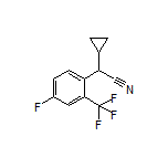 2-Cyclopropyl-2-[4-fluoro-2-(trifluoromethyl)phenyl]acetonitrile