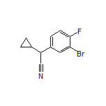 2-(3-Bromo-4-fluorophenyl)-2-cyclopropylacetonitrile