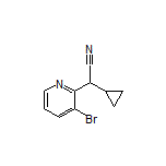 2-(3-Bromopyridin-2-yl)-2-cyclopropylacetonitrile