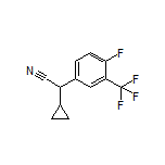 2-Cyclopropyl-2-[4-fluoro-3-(trifluoromethyl)phenyl]acetonitrile