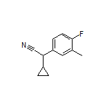 2-Cyclopropyl-2-(4-fluoro-3-methylphenyl)acetonitrile