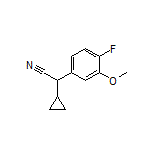 2-Cyclopropyl-2-(4-fluoro-3-methoxyphenyl)acetonitrile