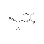 2-Cyclopropyl-2-(3-fluoro-4-methylphenyl)acetonitrile