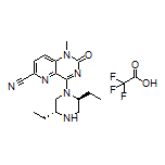 4-[(2S,5R)-2,5-Diethylpiperazin-1-yl]-1-methyl-2-oxo-1,2-dihydropyrido[3,2-d]pyrimidine-6-carbonitrile Trifluoroacetate