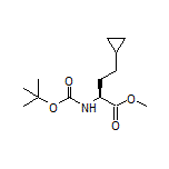 Methyl (S)-2-(Boc-amino)-4-cyclopropylbutanoate