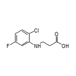 3-[(2-Chloro-5-fluorophenyl)amino]propanoic Acid