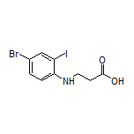 3-[(4-Bromo-2-iodophenyl)amino]propanoic Acid