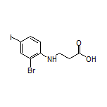 3-[(2-Bromo-4-iodophenyl)amino]propanoic Acid