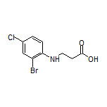 3-[(2-Bromo-4-chlorophenyl)amino]propanoic Acid