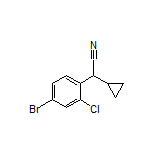 2-(4-Bromo-2-chlorophenyl)-2-cyclopropylacetonitrile