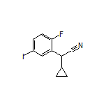 2-Cyclopropyl-2-(2-fluoro-5-iodophenyl)acetonitrile