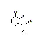 2-(3-Bromo-2-fluorophenyl)-2-cyclopropylacetonitrile