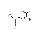 2-(3-Bromo-4-methylphenyl)-2-cyclopropylacetonitrile