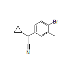 2-(4-Bromo-3-methylphenyl)-2-cyclopropylacetonitrile