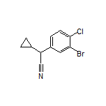 2-(3-Bromo-4-chlorophenyl)-2-cyclopropylacetonitrile