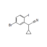 2-(5-Bromo-2-iodophenyl)-2-cyclopropylacetonitrile