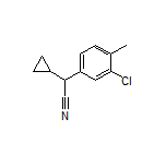 2-(3-Chloro-4-methylphenyl)-2-cyclopropylacetonitrile