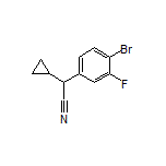 2-(4-Bromo-3-fluorophenyl)-2-cyclopropylacetonitrile