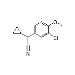 2-(3-Chloro-4-methoxyphenyl)-2-cyclopropylacetonitrile