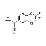 2-[3-Chloro-4-(trifluoromethoxy)phenyl]-2-cyclopropylacetonitrile