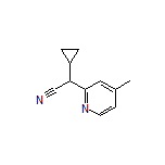 2-Cyclopropyl-2-(4-methylpyridin-2-yl)acetonitrile