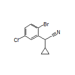 2-(2-Bromo-5-chlorophenyl)-2-cyclopropylacetonitrile