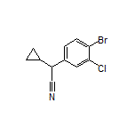 2-(4-Bromo-3-chlorophenyl)-2-cyclopropylacetonitrile