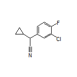 2-(3-Chloro-4-fluorophenyl)-2-cyclopropylacetonitrile