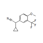 2-Cyclopropyl-2-[4-methoxy-3-(trifluoromethyl)phenyl]acetonitrile