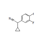 2-Cyclopropyl-2-(3-fluoro-4-iodophenyl)acetonitrile